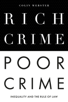 Cover of Rich Crime, Poor Crime: Inequality and the Rule of Law