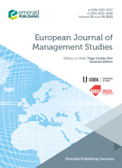 Cover of European Journal of Management Studies 