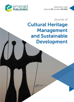 Cover of Journal of Cultural Heritage Management and Sustainable Development