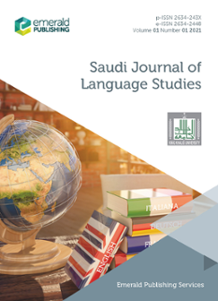 Cover of Saudi Journal of Language Studies