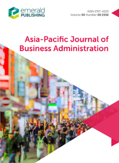 Cover of Asia-Pacific Journal of Business Administration