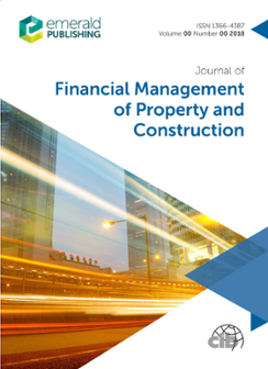 Cover of Journal of Financial Management of Property and Construction