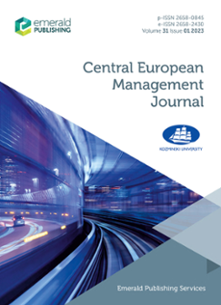 Cover of Central European Management Journal